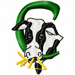 Cows Embroidery Design 3